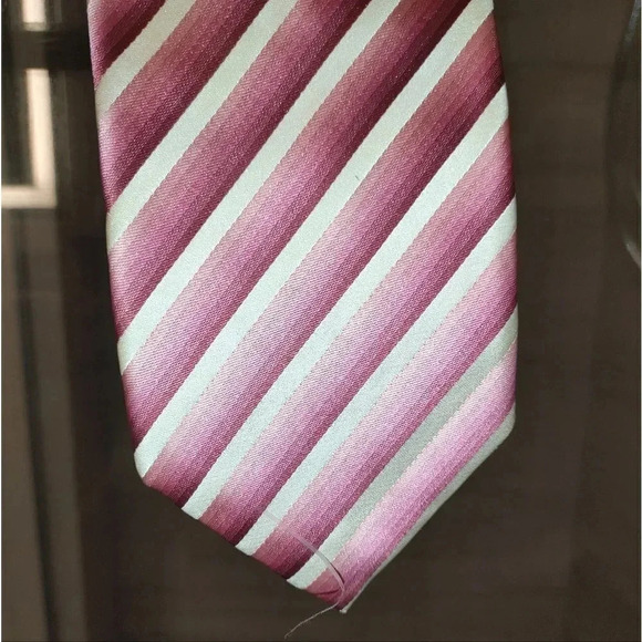 XMI NORDSTROM WIDE TIE PINK AND CREAM - Picture 1 of 5